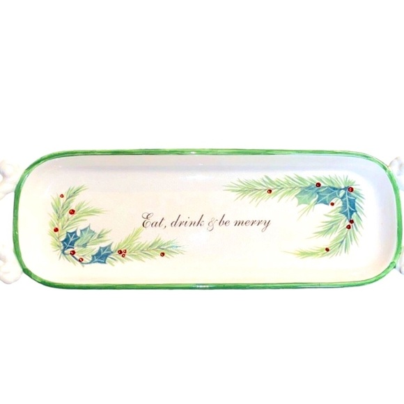 Vintage Eat Drink and Be Merry (circa 1970)Serving Tray - Picture 1 of 4
